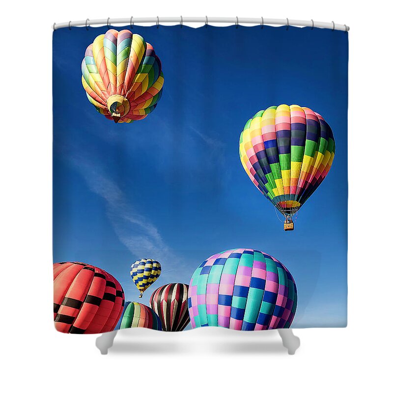 2018 Shower Curtain featuring the photograph Up in a Hot Air Balloon 2 by James Sage