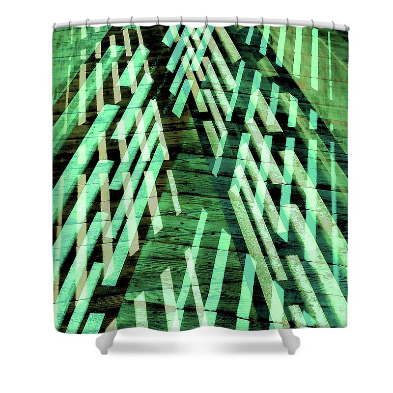 City Shower Curtain featuring the photograph Urban Abstract 400 by Don Zawadiwsky