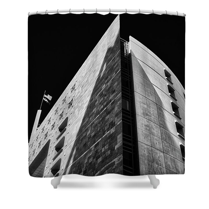Architecture Shower Curtain featuring the photograph Urban Contrast by Mark David Gerson