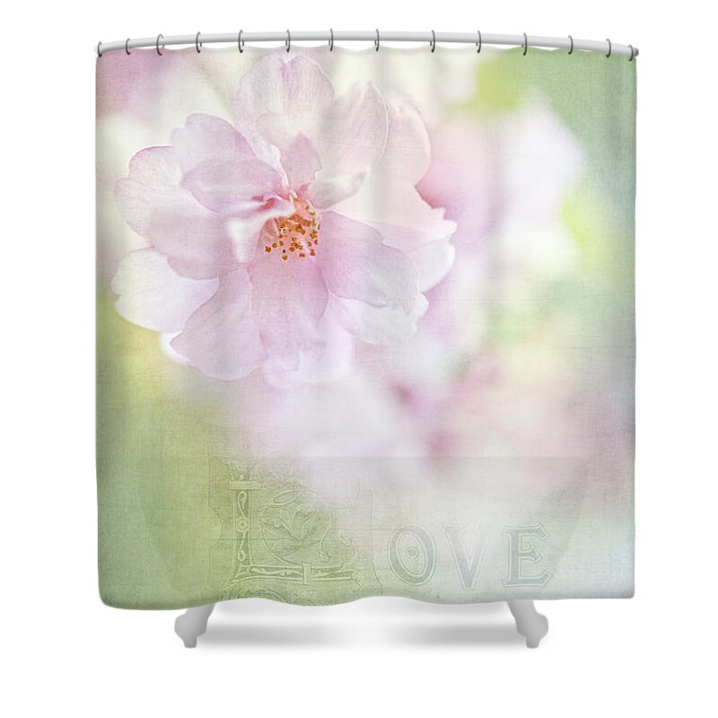Flowers Shower Curtain featuring the photograph Valentine Love by Anita Pollak