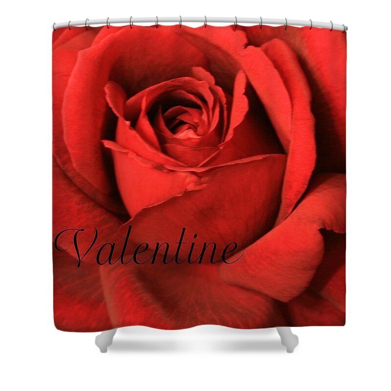 I Love You Shower Curtain featuring the photograph Valentine by Marna Edwards Flavell