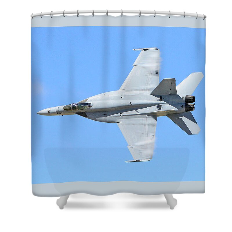F/a-18 Shower Curtain featuring the photograph Vapor Wings by Shoal Hollingsworth