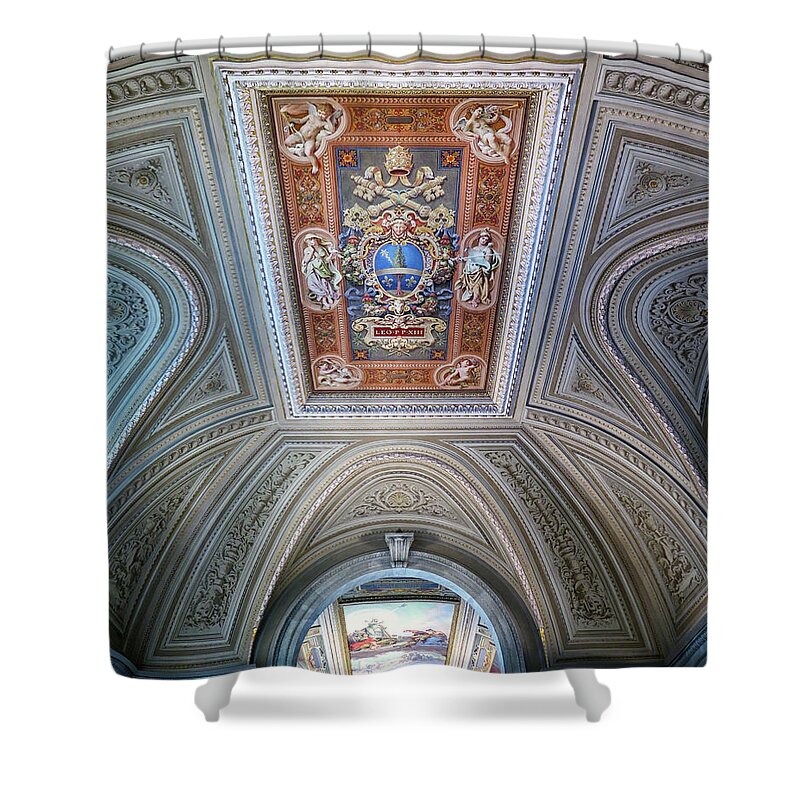 Vatican City Shower Curtain featuring the photograph Vatican City Ceiling by Dave Mills