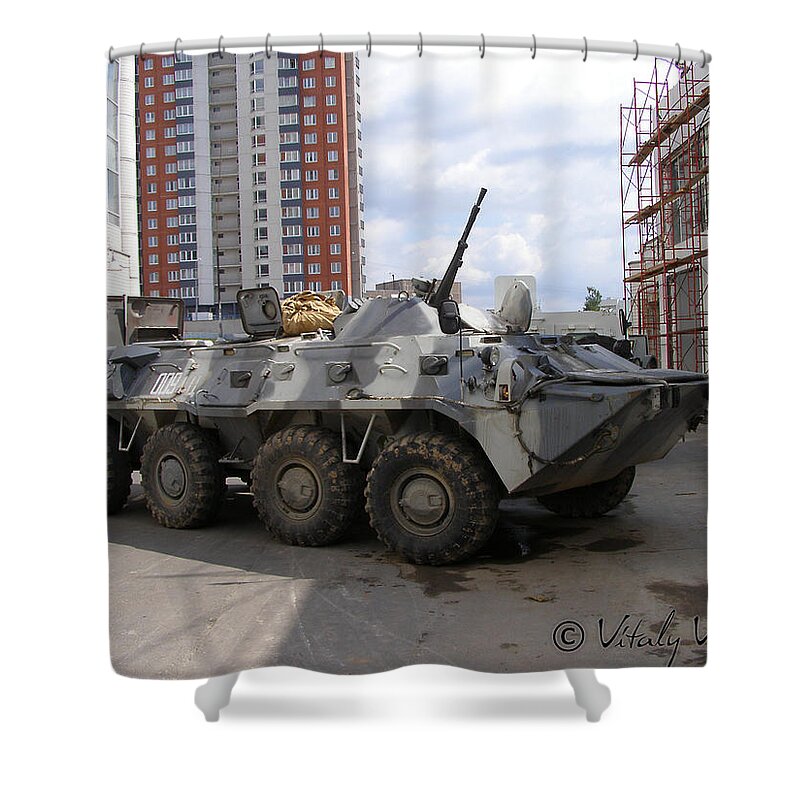 Vehicle Shower Curtain featuring the photograph Vehicle by Mariel Mcmeeking