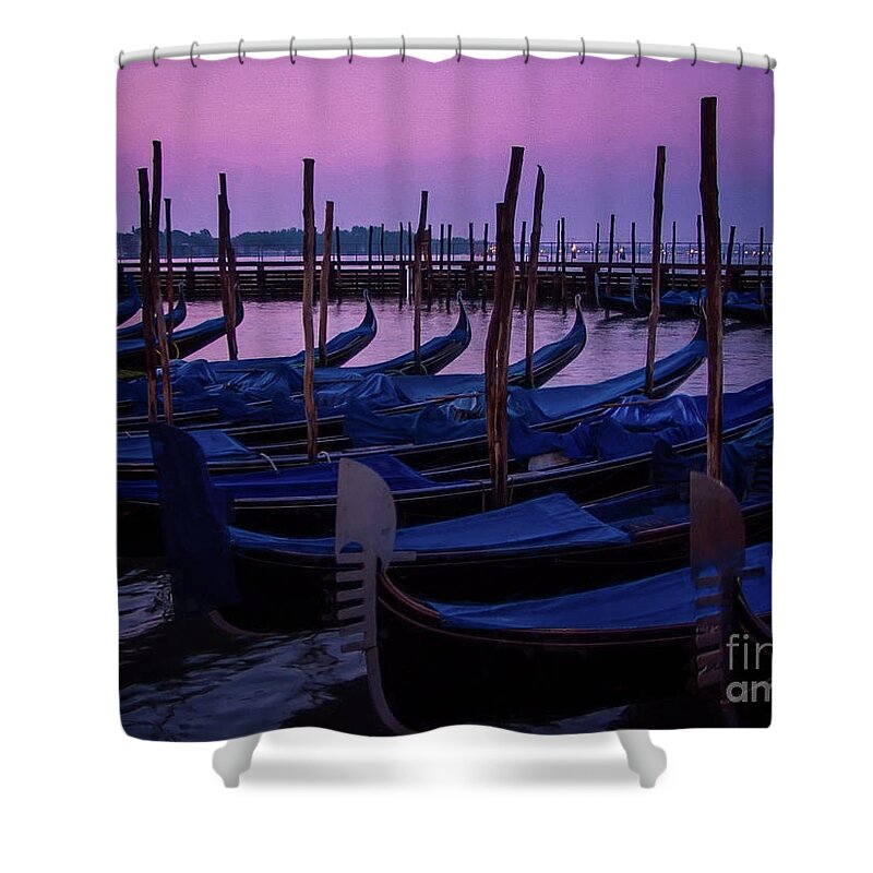 Venice Shower Curtain featuring the photograph Venetian Dawn by Doug Sturgess