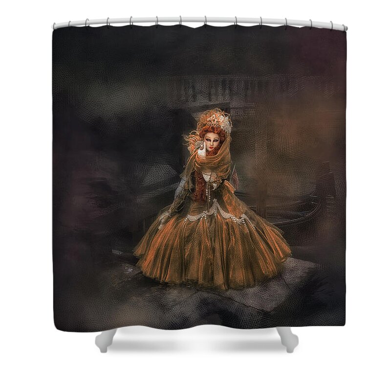 Italy Shower Curtain featuring the photograph Veneziana d'Oro I by Jack Torcello