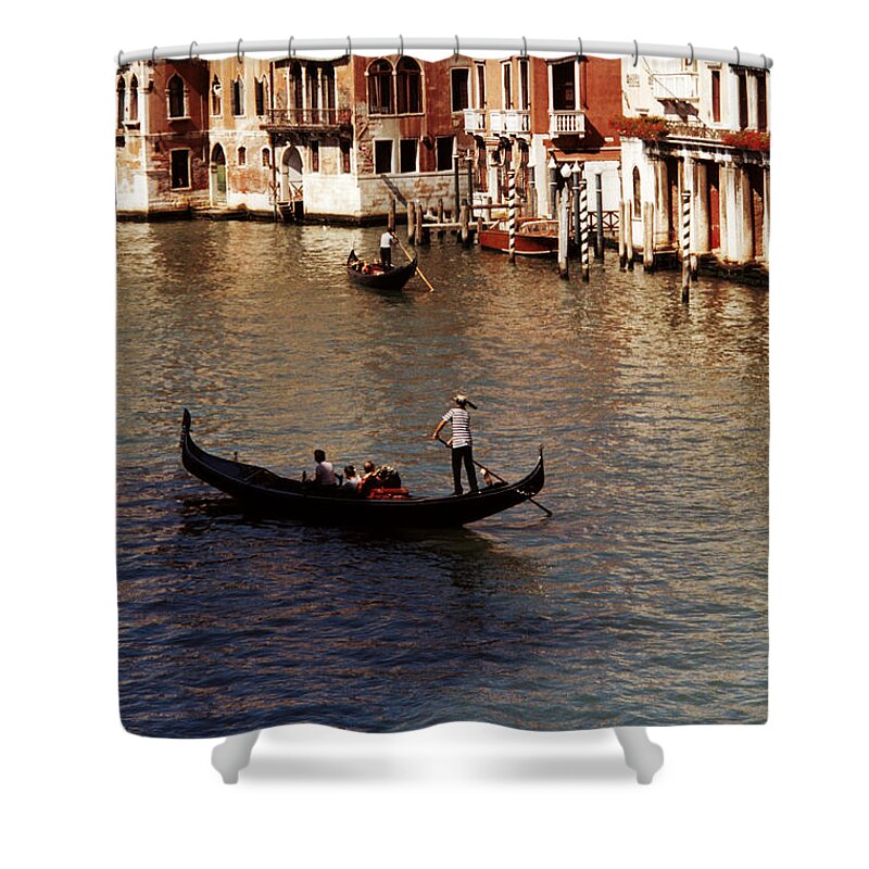 Landmarks Shower Curtain featuring the photograph Venice by Helga Novelli