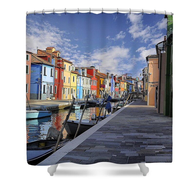 Venice Shower Curtain featuring the photograph Venice by Yohana Negusse