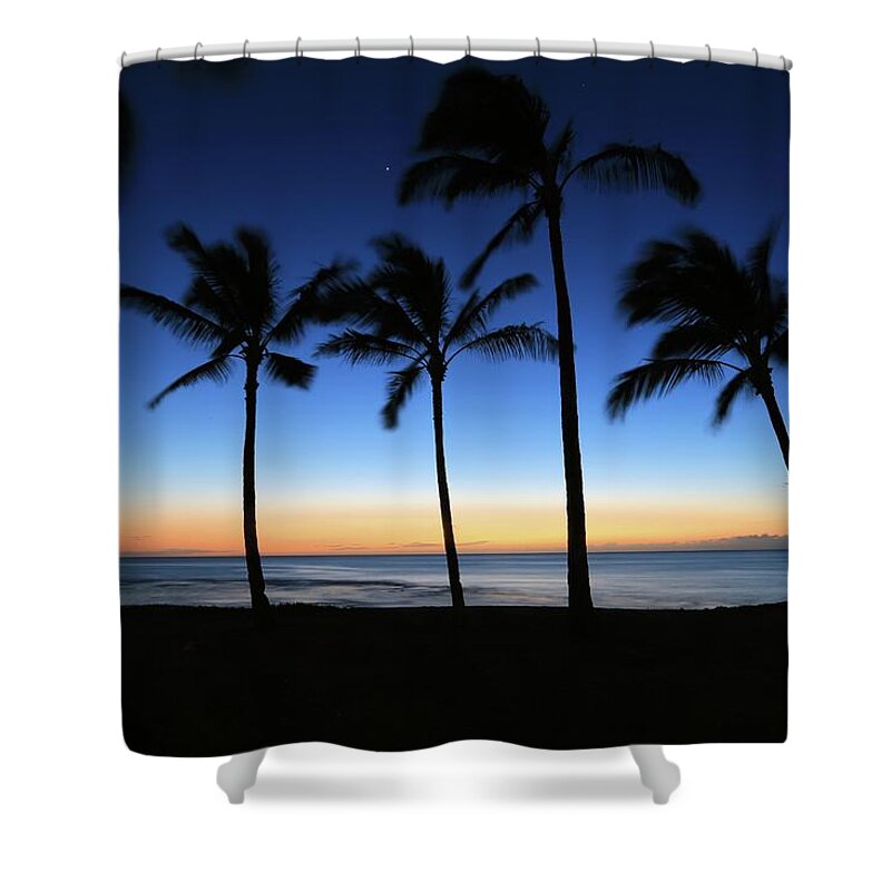 Photosbymch Shower Curtain featuring the photograph Venus at Sunset by M C Hood
