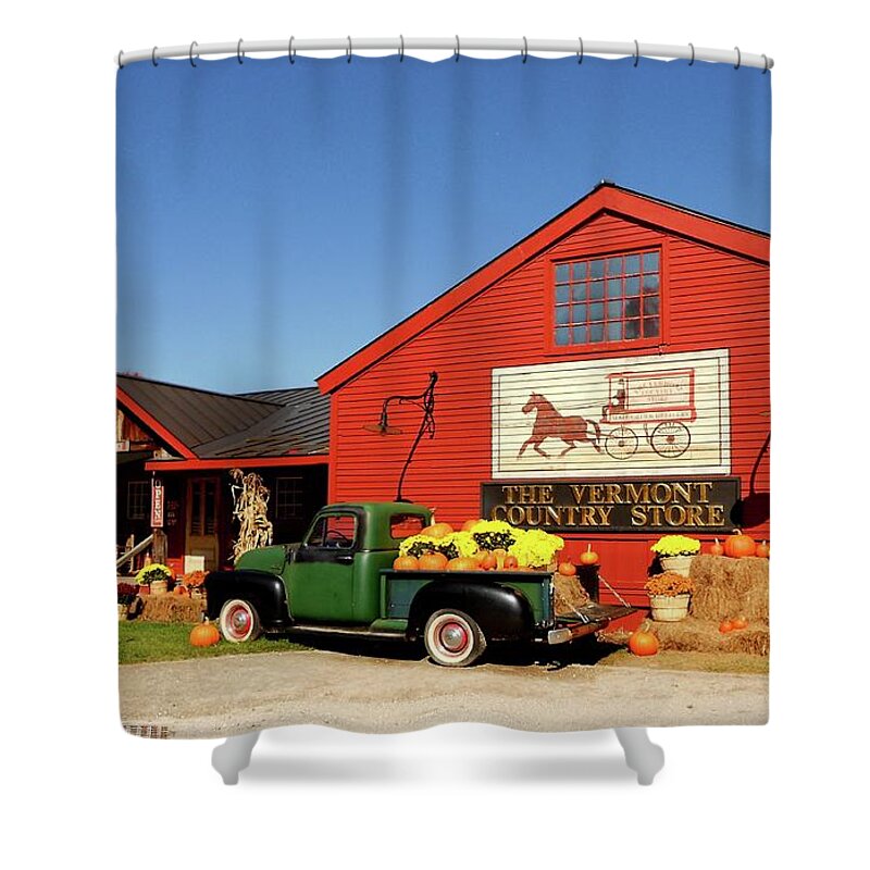 Vermont Shower Curtain featuring the photograph Vermont Country Store by Linda Stern