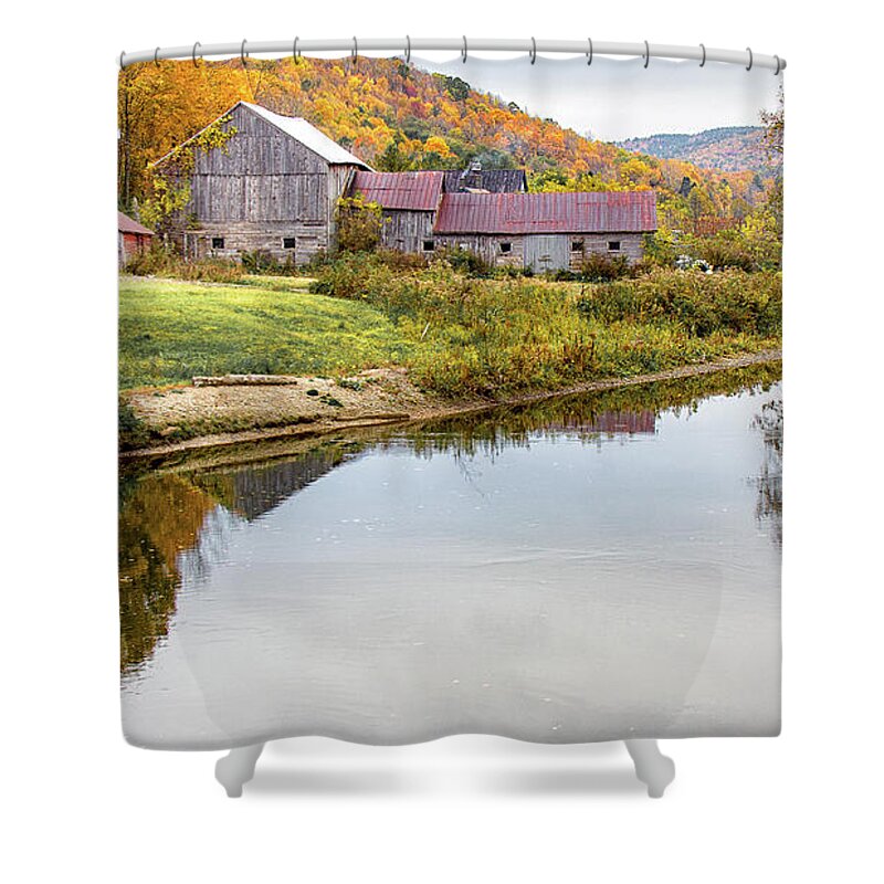 Vermont Shower Curtain featuring the photograph Vermont Countryside by Rod Best