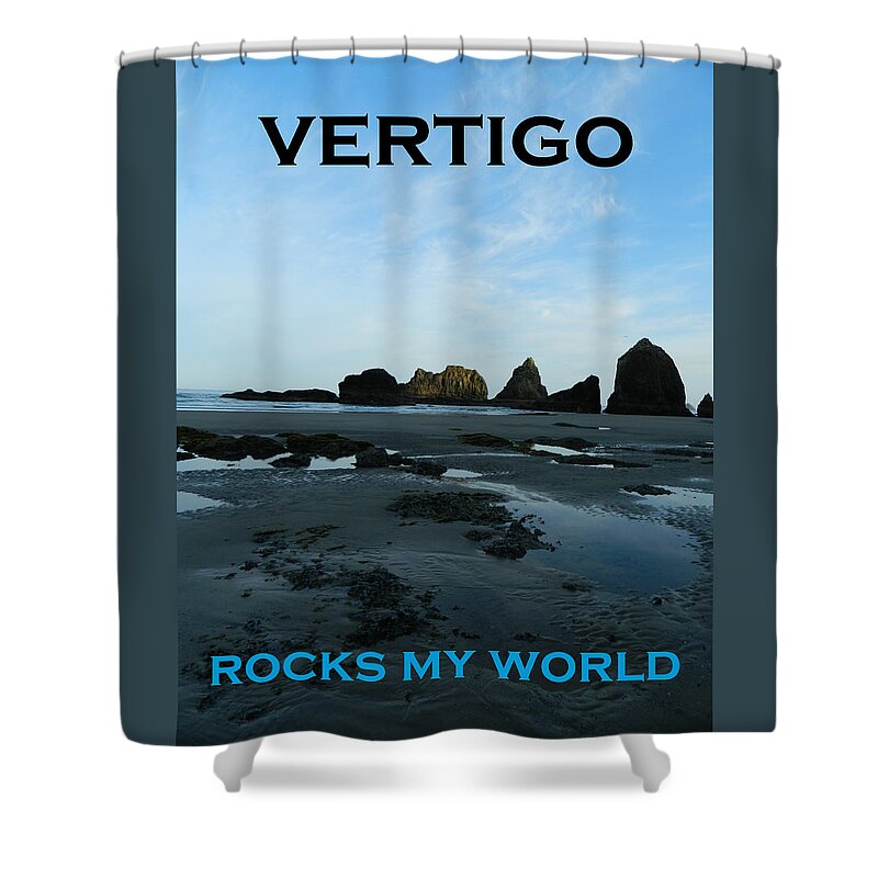Vertigo Shower Curtain featuring the photograph Vertigo Rocks My World by Gallery Of Hope 