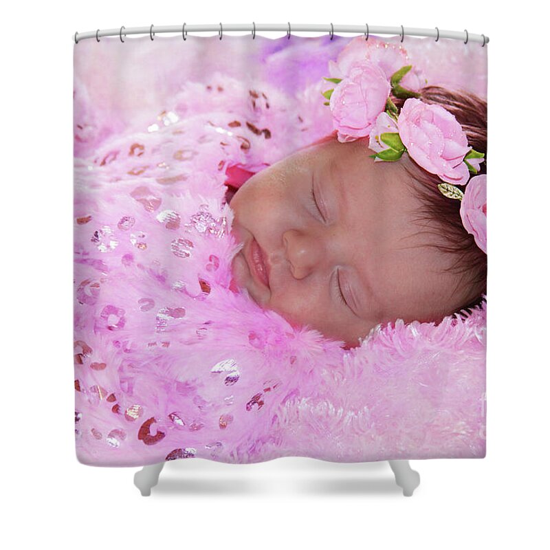 Girl Shower Curtain featuring the photograph Victoria by Geraldine DeBoer