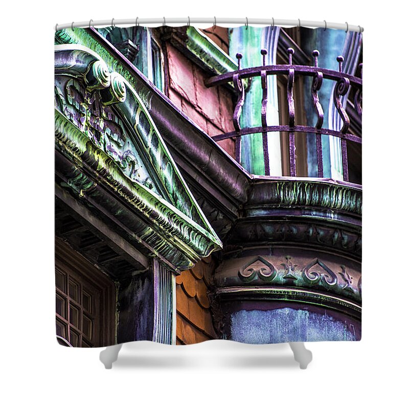  Shower Curtain featuring the photograph Victorian on Rush v2 by Raymond Kunst