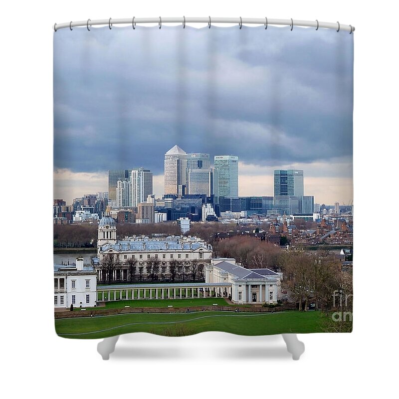 Photography Shower Curtain featuring the photograph View from Greenwich 4 by Francesca Mackenney