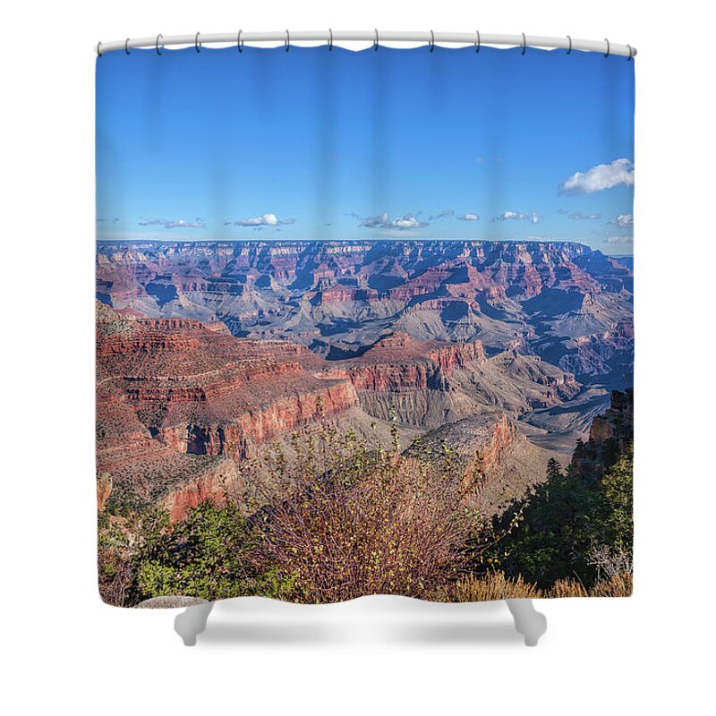 Arizona Shower Curtain featuring the photograph View from the South Rim by John M Bailey