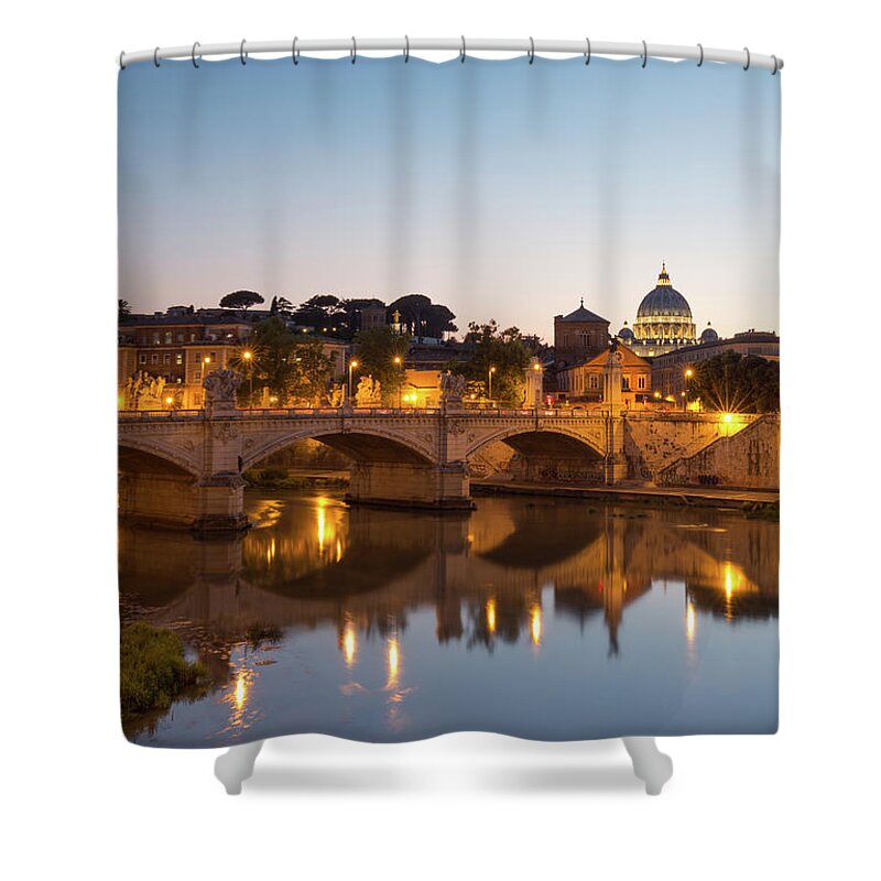 Rome Shower Curtain featuring the photograph View Of Rome by Rob Davies