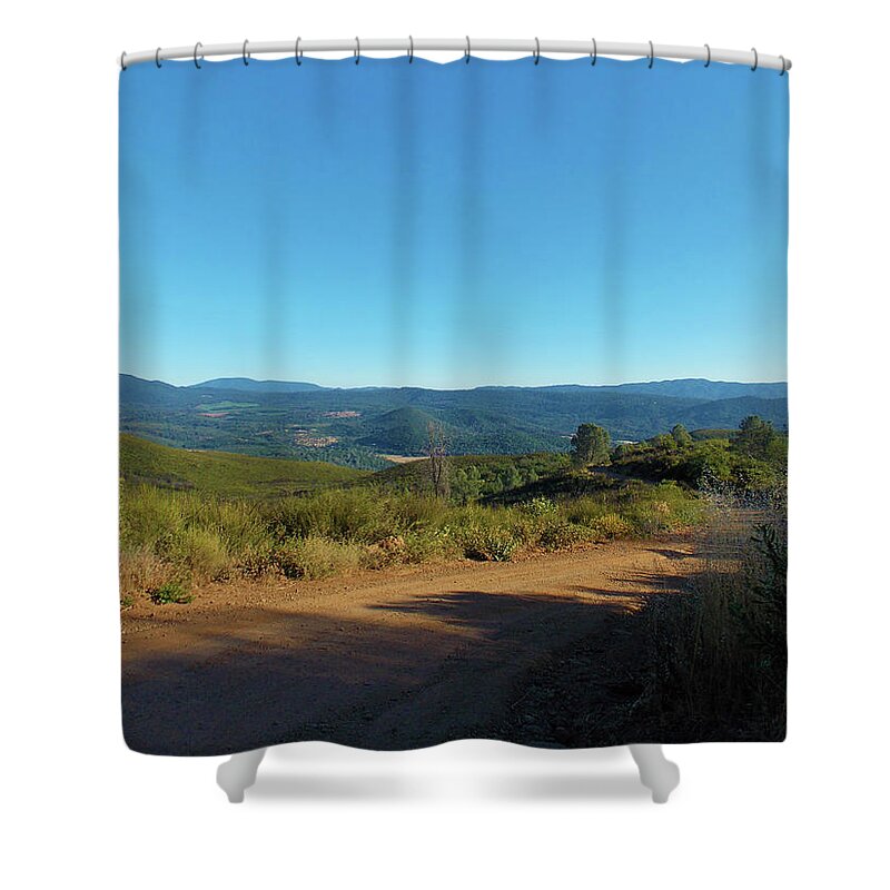 Beauty Shower Curtain featuring the photograph View South from Mt. Konocti by K Bradley Washburn