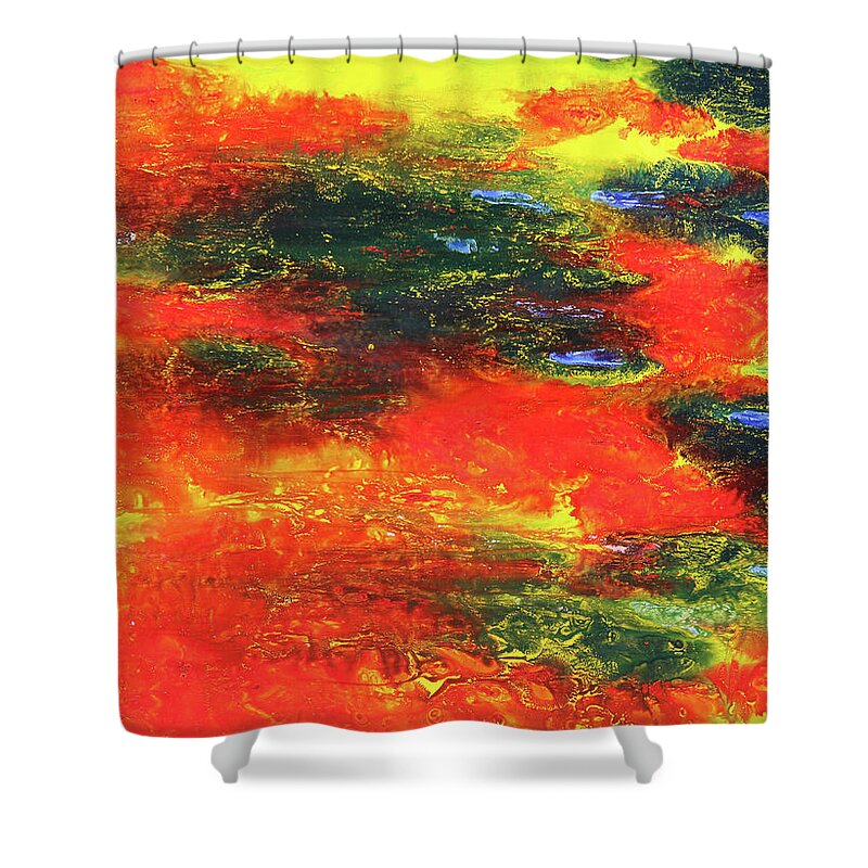 Fusionart Shower Curtain featuring the painting Vindicate by Ralph White