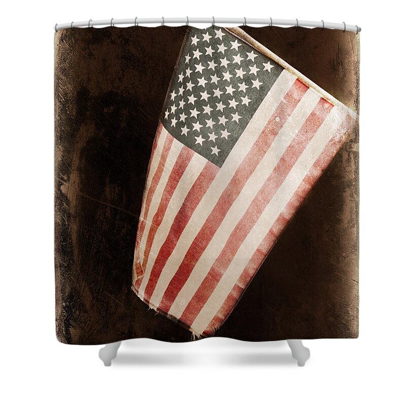 Old Shower Curtain featuring the photograph Vintage America by Barbara S Nickerson