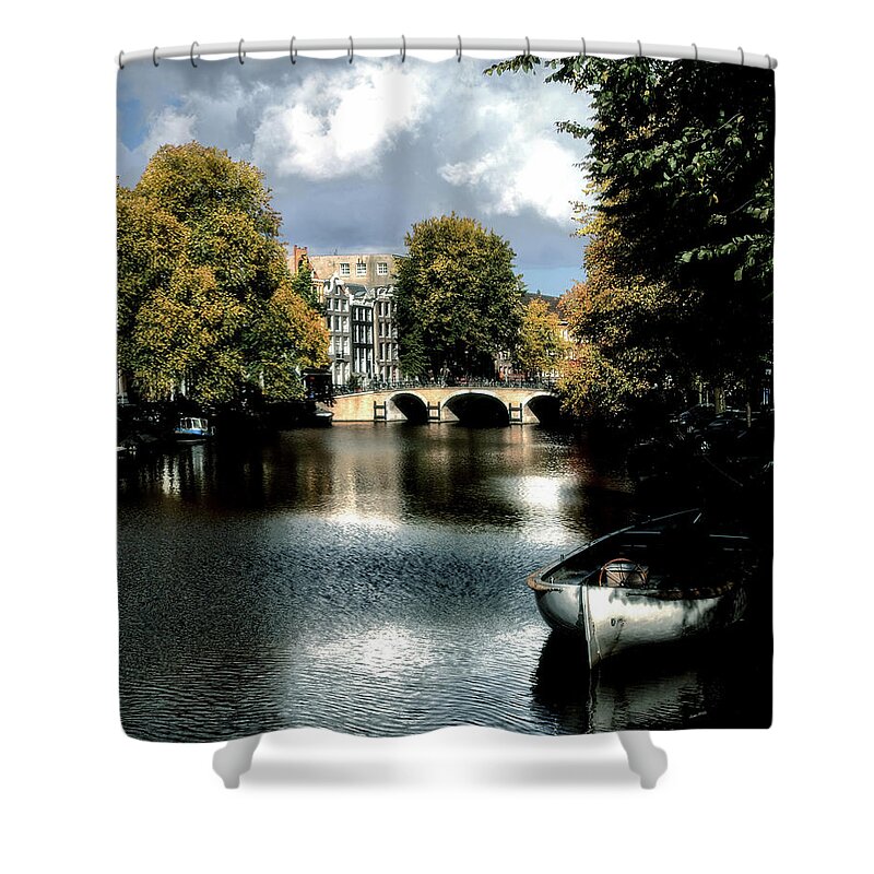 Amsterdam Shower Curtain featuring the photograph Vintage Amsterdam by Jim Hill
