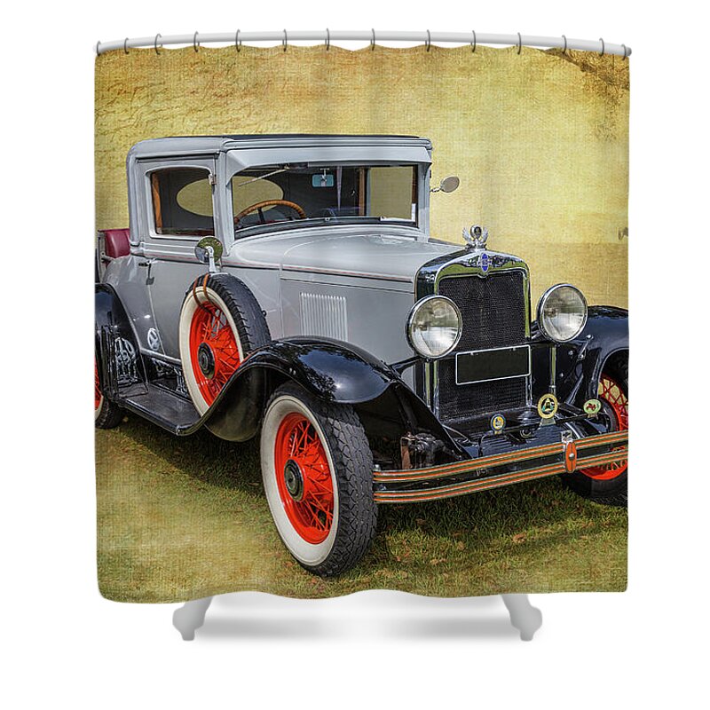 Car Shower Curtain featuring the photograph Vintage Chev by Keith Hawley