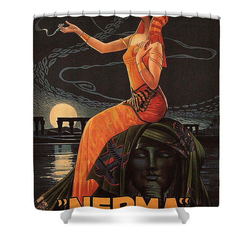 Cigarettes Shower Curtain featuring the photograph Vintage Cigarette Ad 1924 by Andrew Fare
