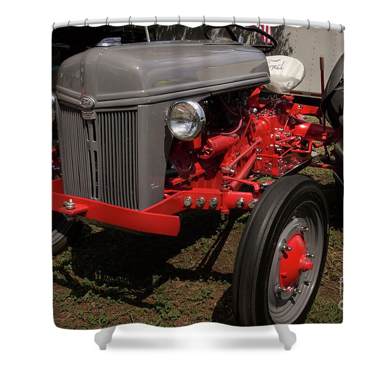 Tractor Shower Curtain featuring the photograph Vintage Ford Tractor by Mike Eingle