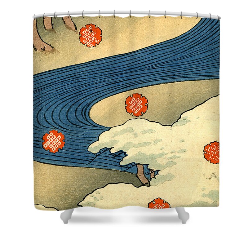 Meandering Stream Shower Curtains
