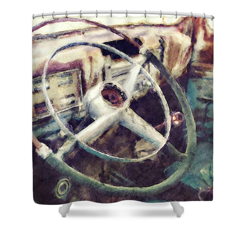 Truck Shower Curtain featuring the photograph Vintage Pickup Truck by Phil Perkins