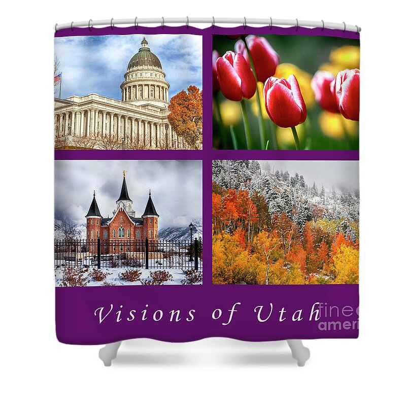 Visions Of Utah Shower Curtain featuring the photograph Visions of Utah by David Millenheft