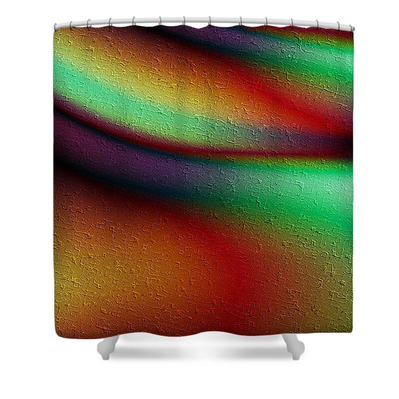Vistoso Shower Curtain featuring the digital art Vistoso by Kiki Art