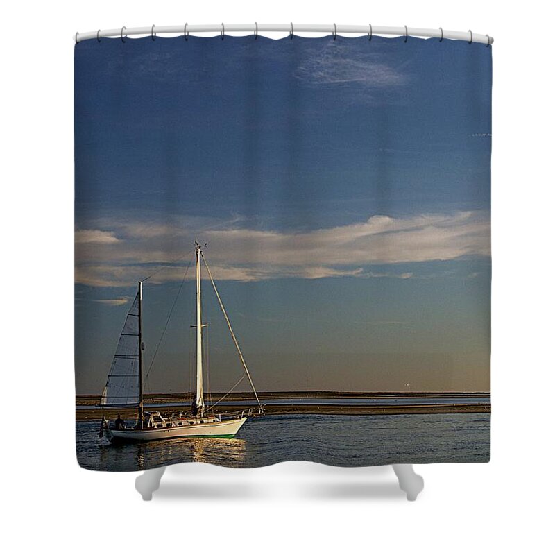 Cape Cod Ma Shower Curtain featuring the photograph Visual Escape by Patrice Zinck