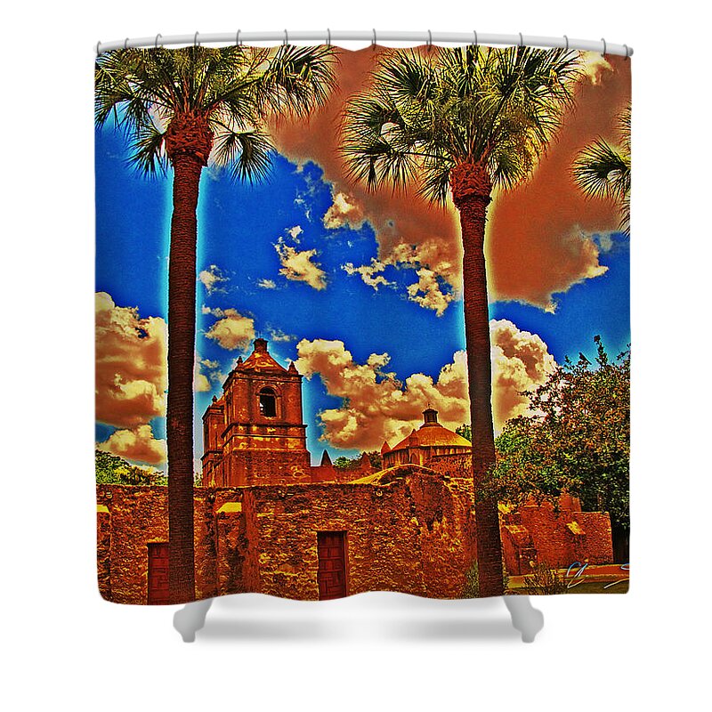 Art Shower Curtain featuring the photograph Viva Concepcion by Chas Sinklier