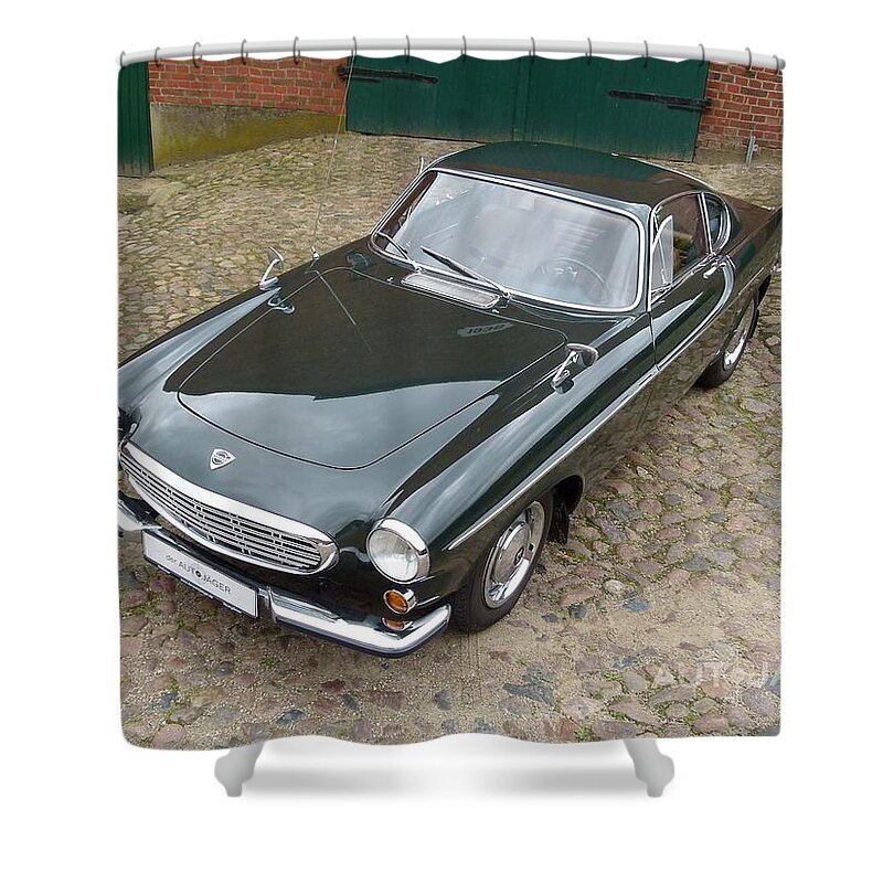 Volvo 1800s Shower Curtain featuring the photograph Volvo 1800S by Mariel Mcmeeking