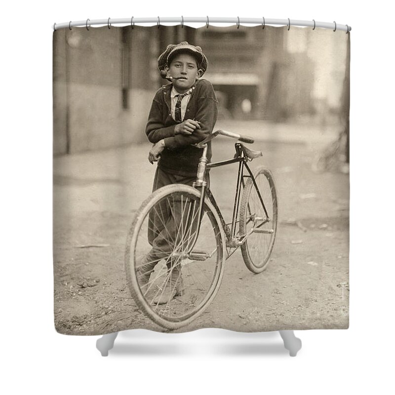 1913 Shower Curtain featuring the photograph Waco: Messenger, 1913 by Granger