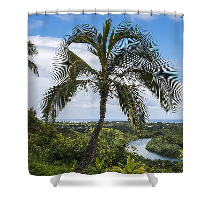 Coast Shower Curtain featuring the photograph Wailua River by Robert Potts