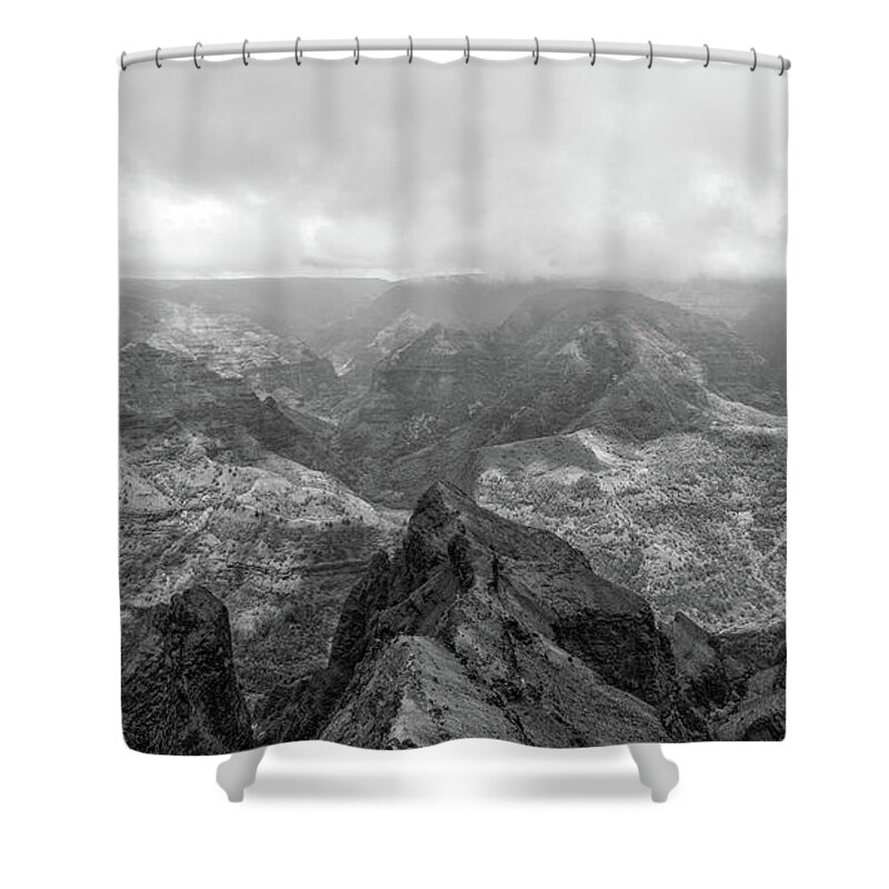 Waimea Canyon Shower Curtain featuring the photograph Waimea Overlook by Jason Wolters
