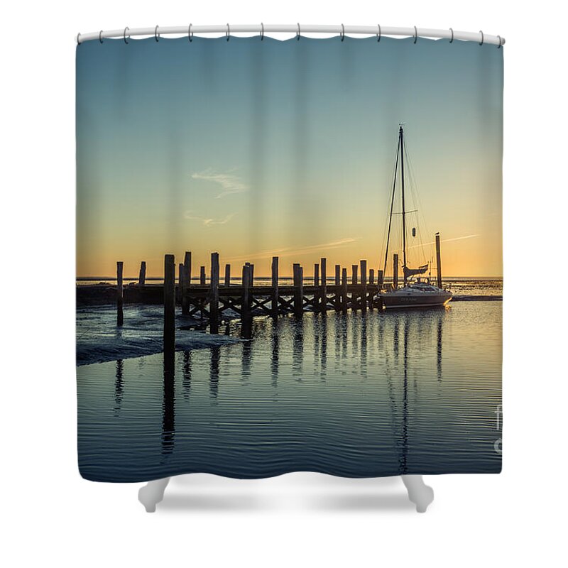 De Cocksdorp Shower Curtain featuring the photograph Waiting For The Flood by Hannes Cmarits