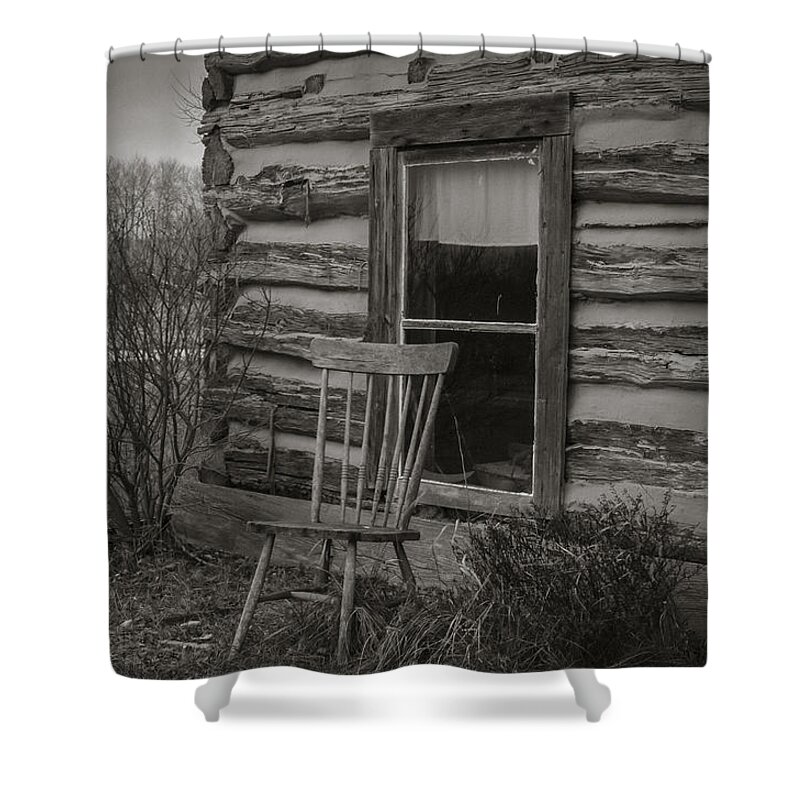 Chair Shower Curtain featuring the photograph Waiting by Steve L'Italien