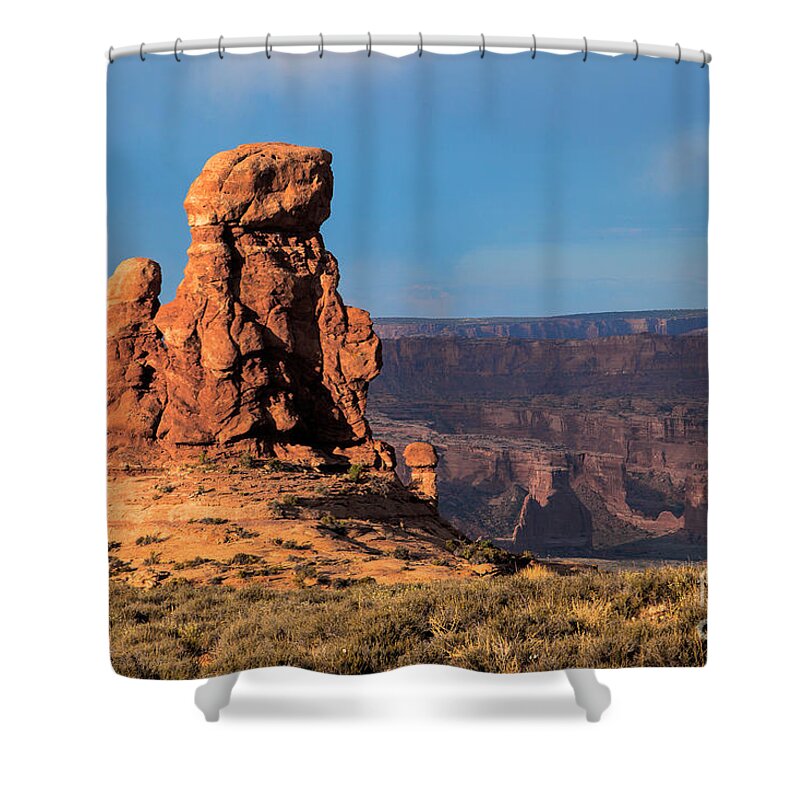Utah Shower Curtain featuring the photograph Wake Up Call by Jim Garrison