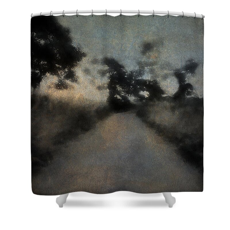Experimental Shower Curtain featuring the photograph Walking Towards the Unknown by Kate Hannon