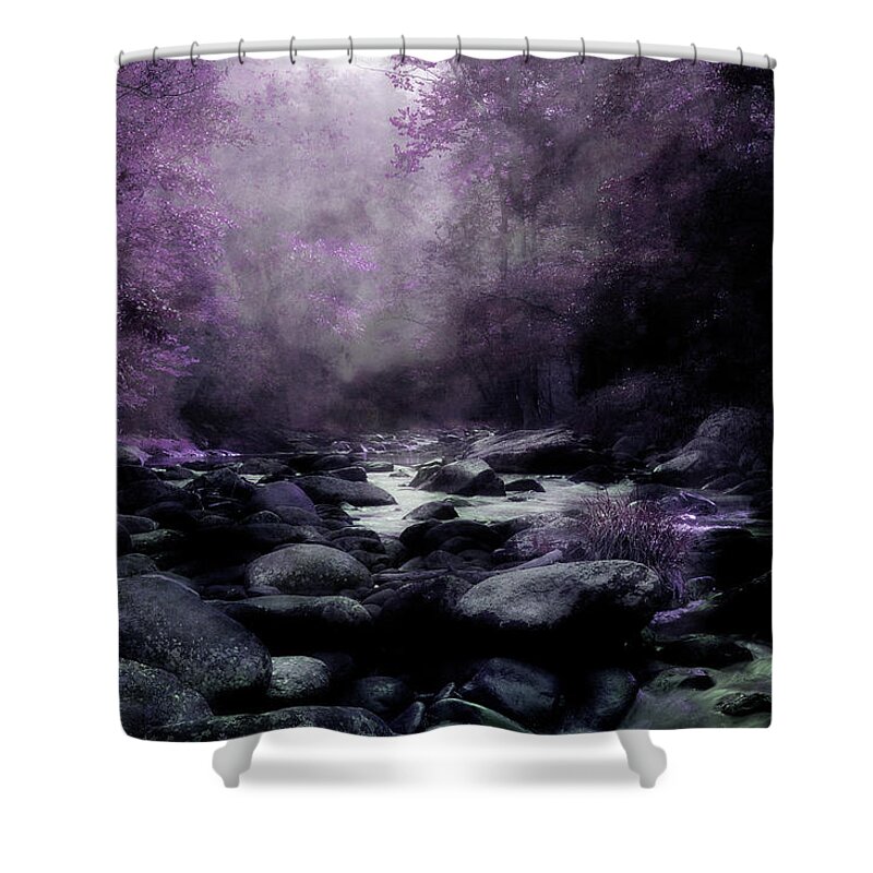 Creek Shower Curtain featuring the photograph Walking Upstream by Mike Eingle