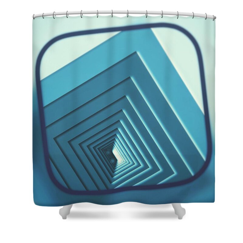 Wallpaper Shower Curtain featuring the digital art Wallpaper 11 by Marko Sabotin