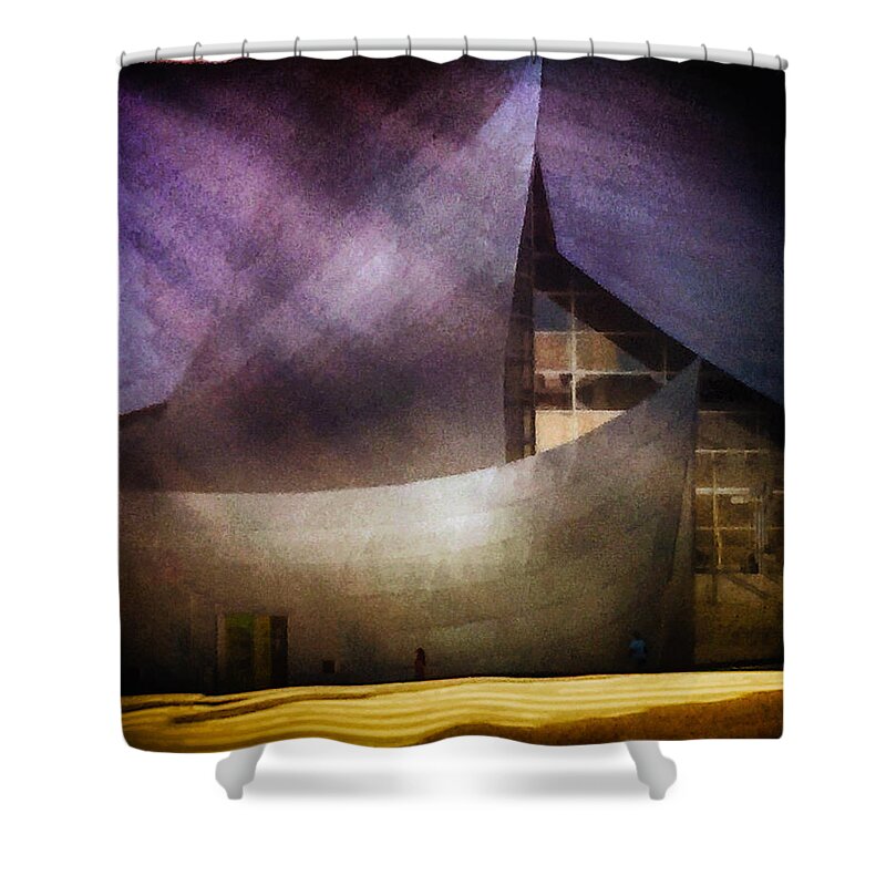 Architecture Shower Curtain featuring the photograph Walt Disney Concert Hall by Joseph Hollingsworth