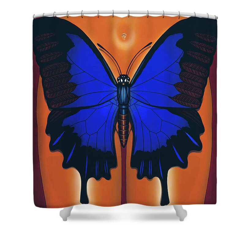  Shower Curtain featuring the painting Wandering Dream 2 by Paxton Mobley