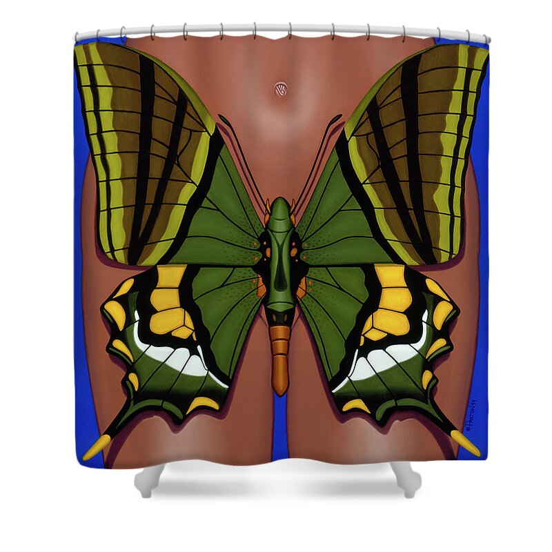  Shower Curtain featuring the painting Wandering Dream 3 by Paxton Mobley