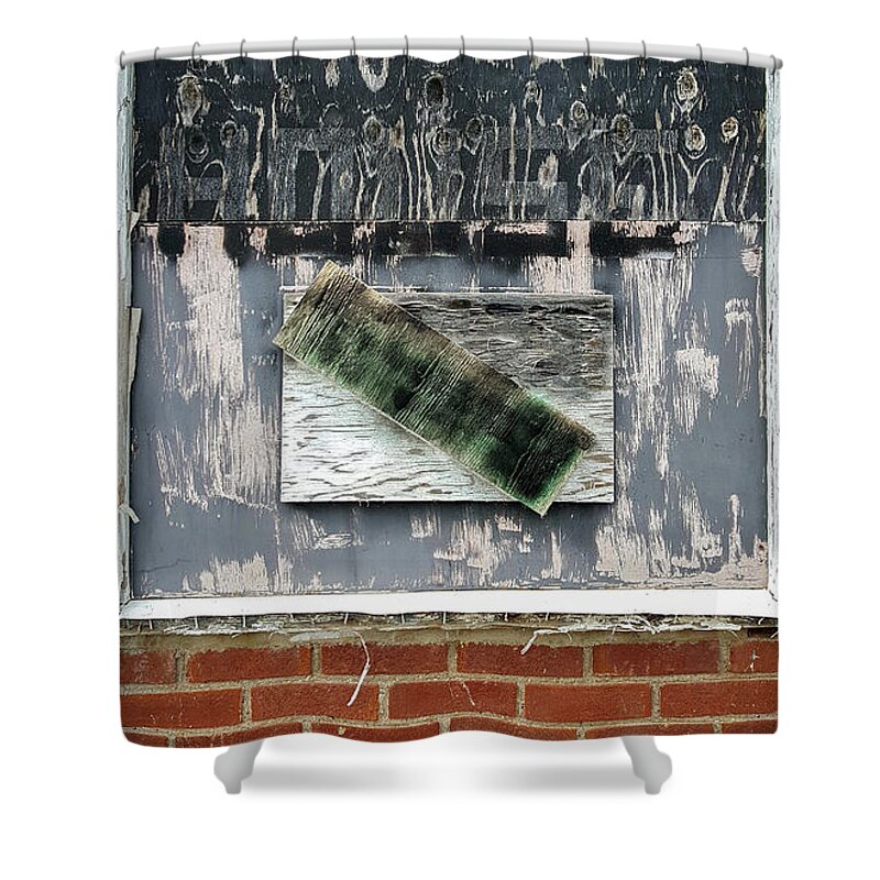 Window Shower Curtain featuring the photograph War House by Lynn Hansen