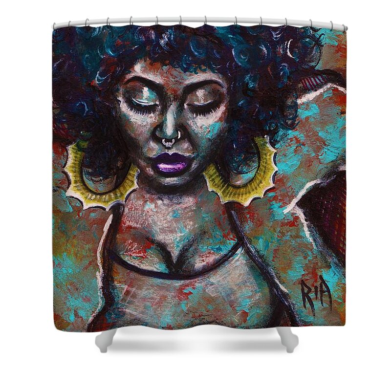 Artbyria Shower Curtain featuring the photograph Warm vibes by Artist RiA