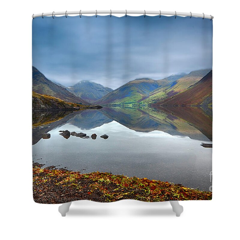 Wast Water Shower Curtain featuring the photograph Wast Water by Smart Aviation